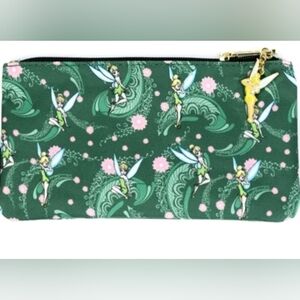 Loungefly Disney Peter Pan Tinker Bell Paisley Floral Cosmetic Pouch Exclusive